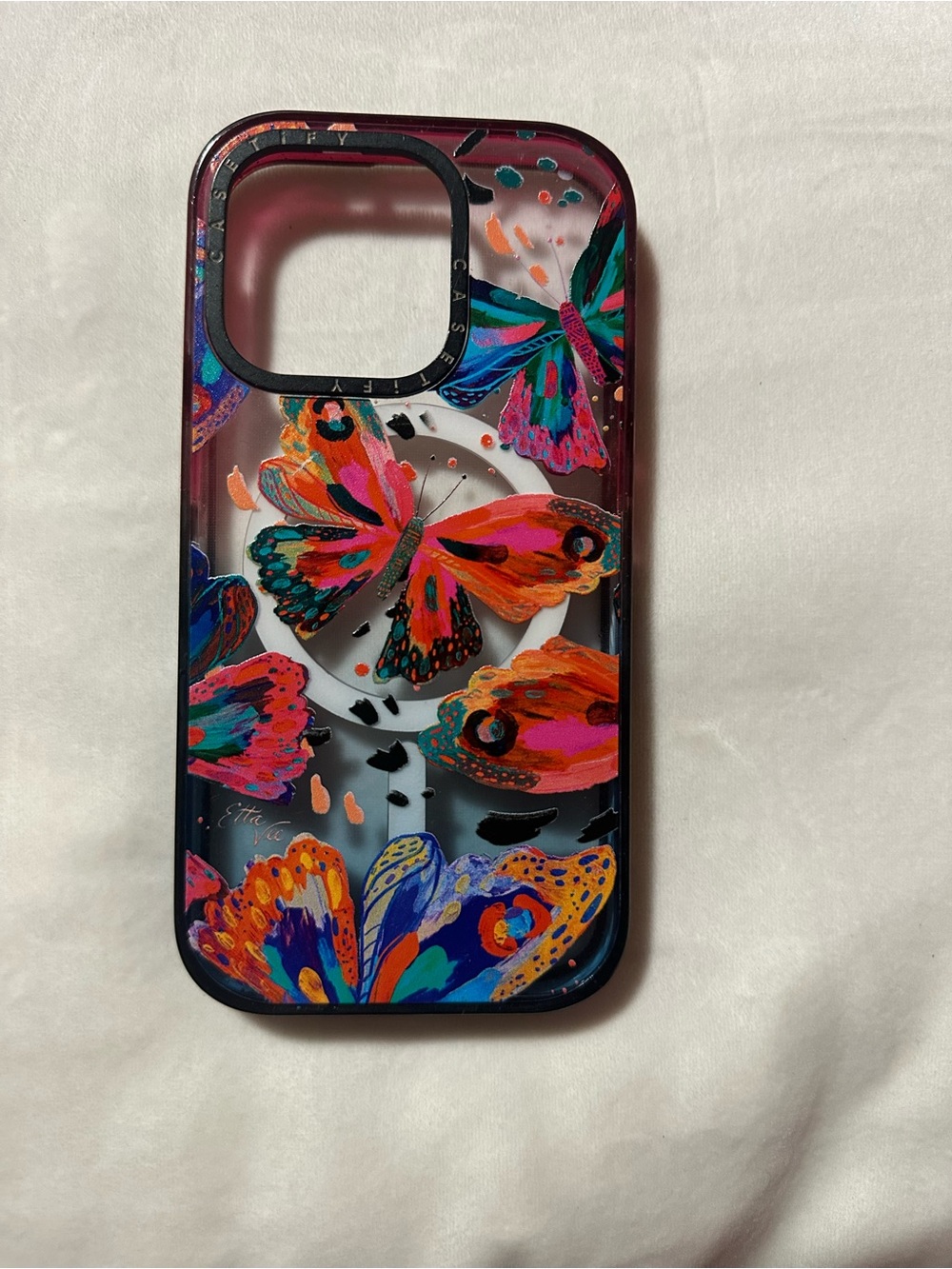 Butterfly Art Phone Case in Pink & Multicolor